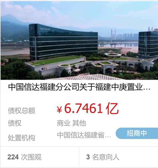 涉债逾67亿！福建一知名酒店资产将被处置(图1)