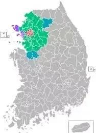 韩国版地图像坐立的猪三大城市首尔、釜山和仁川位置很尴尬(图11)